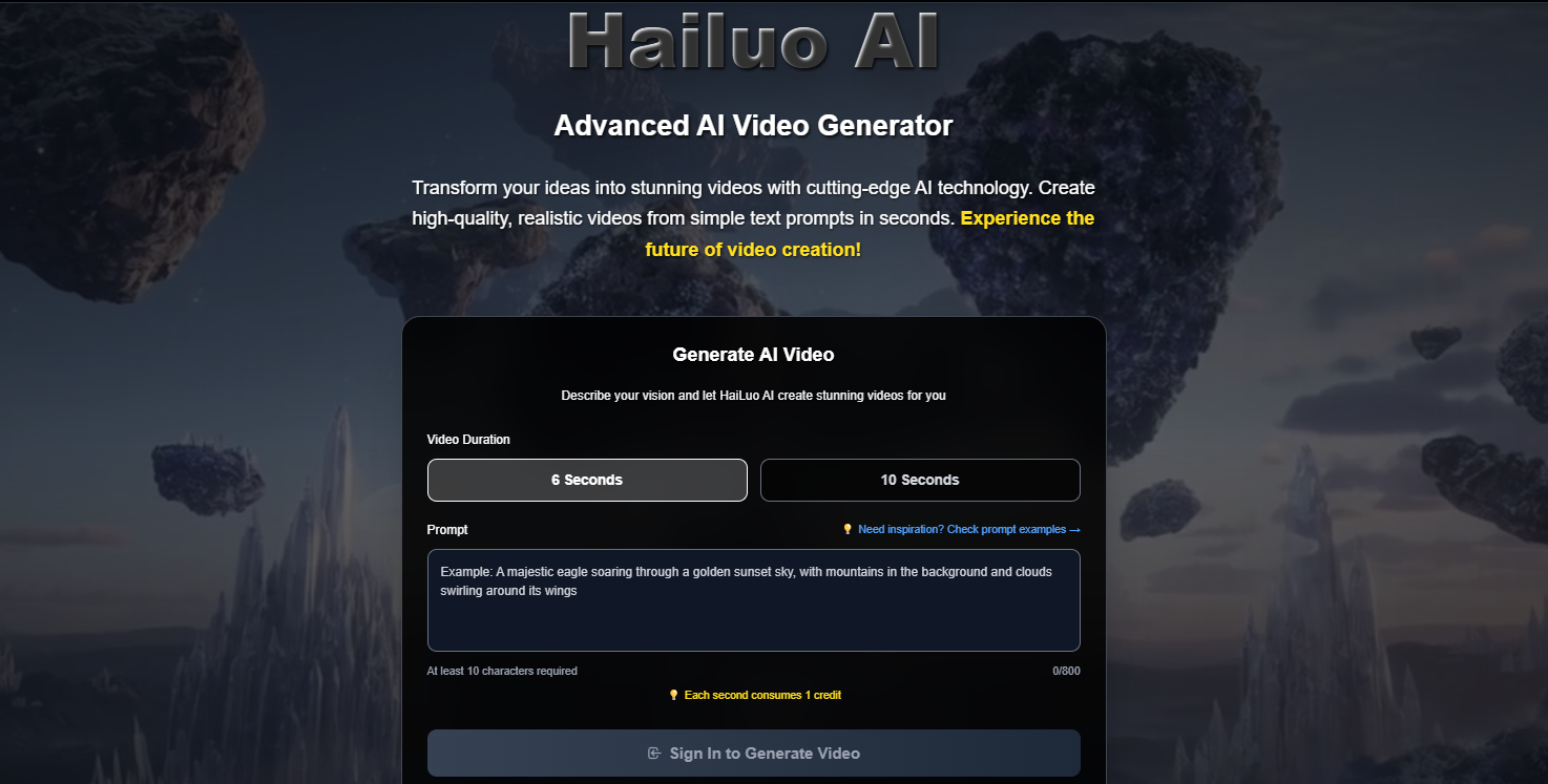 Hailuo AI Feature Preview